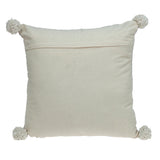 Parkland Collection Allegro Transitional Ivory Throw Pillow