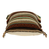 Parkland Collection Woody Transitional Brown Throw Pillow