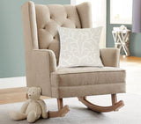 Parkland Collection Nabia Transitional Beige Pillow Cover With Poly Insert