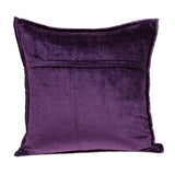 Parkland Collection Agio Transitional Purple Solid Quilted Pillow Cover With Poly Insert