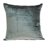 Parkland Collection Garnet Transitional Charcoal Solid Pillow Cover With Poly Insert