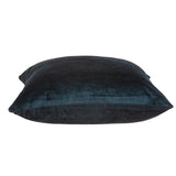 Parkland Collection Kyan Transitional Dark Blue Solid Pillow Cover With Poly Insert