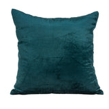 Parkland Collection Bento Transitional Teal Solid Pillow Cover With Poly Insert