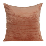 Parkland Collection Sunstone Transitional Orange Solid Pillow Cover With Poly Insert