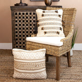 Parkland Collection Lennon Transitional Ivory Throw Pillow