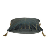Parkland Collection Zella Transitional Charcoal Throw Pillow