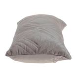 Parkland Collection Reta Transitional Quilted Taupe Throw Pillow