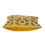 Parkland Collection Hazel Transitional Mustard Yellow Throw Pillow