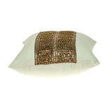 Parkland Collection Misty Transitional White Throw Pillow