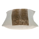 Parkland Collection Misty Transitional Beige Throw Pillow