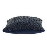 Parkland Collection Sorrel Transitional Navy Throw Pillow