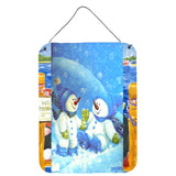 Caroline'S Treasures Pjc1007Ds1216 Blue Snow Baby Snowman Wall Or Door Hanging Prints, 16 X 12, Multicolor