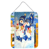 Caroline'S Treasures Pjc1014Ds1216 Holiday Delivery Snowman Wall Or Door Hanging Prints, 16 X 12, Multicolor