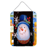 Caroline'S Treasures Pjc1023Ds1216 Top Hat Greetings Snowman Wall Or Door Hanging Prints, 16 X 12, Multicolor