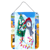 Caroline'S Treasures Pjc1024Ds1216 Trimming The Tree Snowman Wall Or Door Hanging Prints, 16 X 12, Multicolor