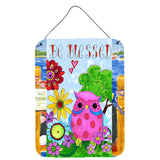 Caroline'S Treasures Pjc1026Ds1216 Be Blessed Owl Wall Or Door Hanging Prints, 16 X 12, Multicolor