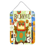 Caroline'S Treasures Pjc1028Ds1216 Be Joyful Owl Wall Or Door Hanging Prints, 16 X 12, Multicolor