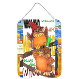 Caroline'S Treasures Pjc1032Ds1216 Whoo Who Owl Wall Or Door Hanging Prints, 16 X 12, Multicolor