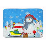 Caroline'S Treasures Snow Happens In The Meadow Snowman Floor Mat, 19 X 27, Multicolor