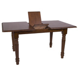 Sunset Trading Andrews 5 Piece 60 Rectangular Extendable Dining Set | Butterfly Leaf Table | Napoleon Chairs | Chestnut Brown