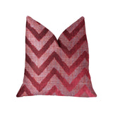 Plutus Valentina Red Luxury Throw Pillow - Double Sided 20,, X 36,, King