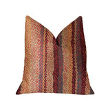 Plutus Red Cosmo Multicolor Luxury Throw Pillow - Double Sided 16,, X 16,,