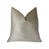 Plutus Gold Divinity Gold And Beige Luxury Throw Pillow - Double Sided 16,, X 16,,