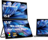 InnoView Foldable 15.6" Dual Portable Monitor-INVPM009-05B