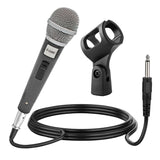 5 Core Premium Vocal Dynamic Cardioid Handheld Microphone Unidirectional Mic With 16Ft Detachable Xlr Cable To Inch Audio Jack And On/Off Switch For Karaoke Singing Pm 18-like New