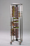 84 Plates Mobile Collapsible Trolley- Carbon Steel