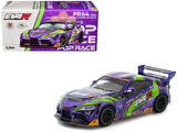 Toyota Pandem GR Supra RHD (Right Hand Drive) EVA RT Test Type01 GoodRide Purple Metallic with Graphics 1/64 Diecast Model Ca