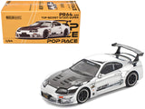 Toyota Supra Top Secret GT300 RHD (Right Hand Drive) Silver Chrome 1/64 Diecast Model Car by Pop Race