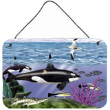 Caroline'S Treasures Ptw2040Ds812 Whale Orcas Wall Or Door Hanging Prints, 8 X 12, Multicolor