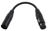 Pig Hog 6-In Dmx Intelligent Lighting Control Adapter, 5 Pin (Female) To 3 Pin (Male) Xlr