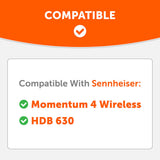 Sennheiser Momentum 4 & HDB 630 Earpads - WC PadZ Momentum 4 & HDB 630