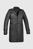 Parker Men's Leather Overcoat