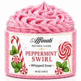Peppermint Swirl Whipped Soap