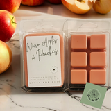 Warm Apples & Peaches Wax Melt | Juicy Apple Peach Cozy Home Fragrance