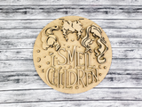 3D I Smell Children Hocus Pocus Door Hanger Unfinished Kit