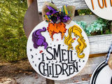 3D I Smell Children Hocus Pocus Door Hanger Unfinished Kit