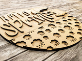 Welcome Spring Umbrella Door Hanger Unfinished Kit