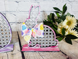 Rattan Easter Standing Chick Bunny Egg