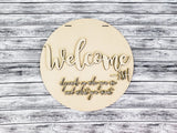 Welcome-ish Door Hanger Unfinished Kit