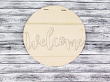 Welcome Big Band Door Hanger Unfinished Kit