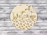 Welcome Butterfly Door Hanger Unfinished Kit