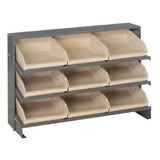 Pick Rack, Slopped, Bench Style, 12-1/2L X 36W X 23H, 250 Lbs. Capacity, (3) Shelves Configuration, Includes: (9) Qsb109 Ivory B