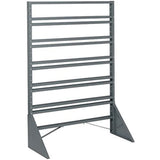 Rail Rack, Single Sided, 36L X 15W X 53H, 600 Lbs Load Capacity, Includes: (12) Rails, Multiple Bin Configurations Available (Bi
