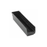 Economy Shelf Bin, Nesting, Conductive, 17-7/8W X 4-1/8D X 4H, (7) Divider Slots, Rear Hanglock, Molded-In Label Holder, Polypro