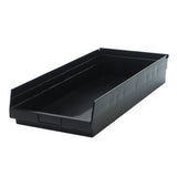 Economy Shelf Bin, Nesting, 23-5/8W X 11-1/8D X 4H, (7) Divider Slots, Rear Hanglock, Molded-In Label Holder, Recycled Polypropy