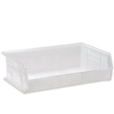 Bin, Stacking Or Hanging, 16-1/2W X 10-7/8D X 5H, Front/Back/Side Grips, Anti-Slide Lock, (3) Divider Slots, Rear Hanger, Molded